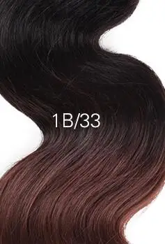 Blice искусственные завитые волосы 18-26 дюйм(ов)# T Цвета тело волна дважды длинные утка шить в волос 100 г/шт. 3 шт./лот - Цвет: T1B/33