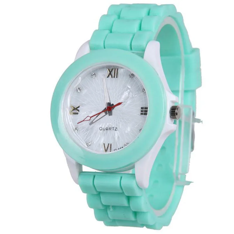 Women's watches casual watches Silicone Rubber Jelly Gel Quartz Casual Sports Wrist Watch clock Relogio feminino M03 (7)