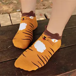 Магазин Crazy Fly Горячая новинка 2019 года Cat лодыжки потрясающая обувь носки для девочек леди тапочки с анималистическим принтом дышащие