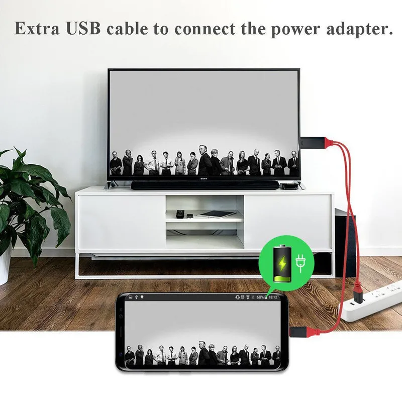 Larryjoe 2 м USB 3,1 type C к HDMI кабель конвертер типа C к HDMI видео Кабели Шнур провода для смартфона к HDTV