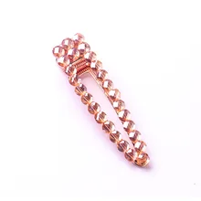 1 шт. заколки для волос кристалл для девушки челка заколка утка с тем же горным хрусталем боковой зажим аксессуары для волос головной убор G0404