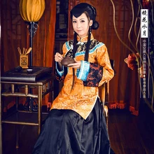 Jing Хуа, Юэ Китая республиканский период богатый костюм горничной для Для женщин