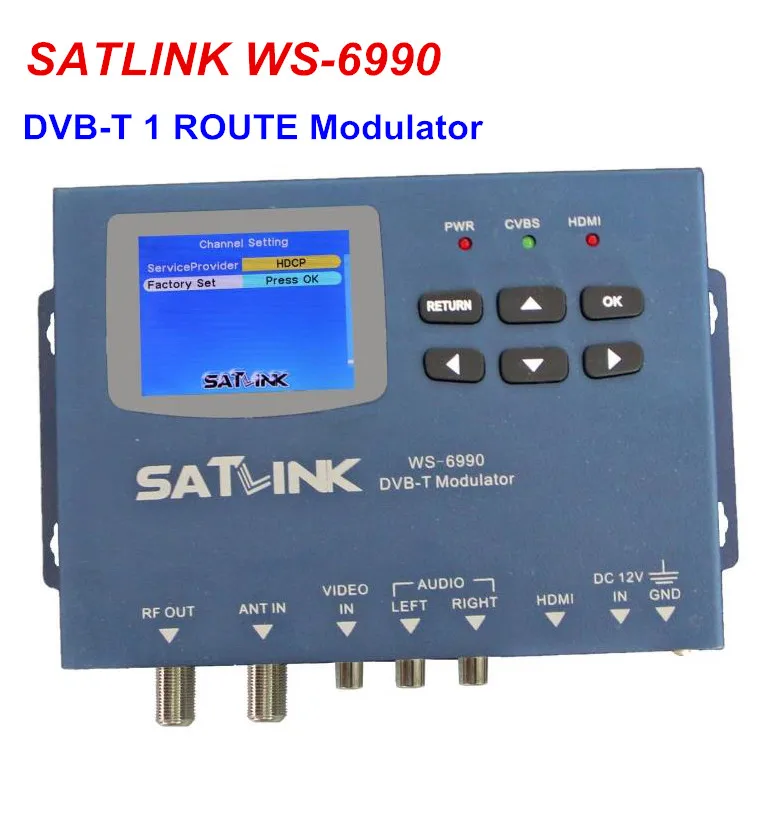 

100% Original SATLINK WS-6990 1 Route DVB-T modulator/ AV/ HDMI