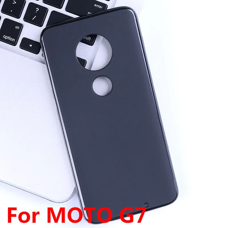 Мягкие силиконовые чехлы из ТПУ для Motorola Moto G7 чехол с рисунком пудинга черный
