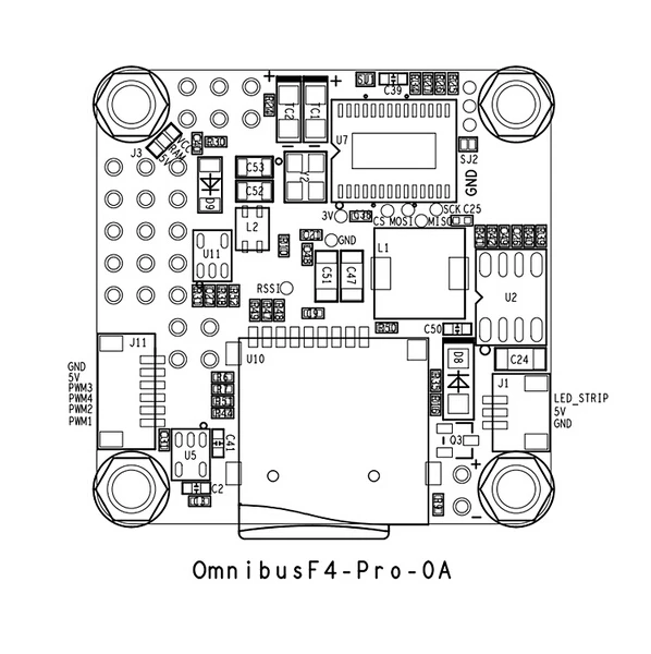 Betaflight-OMNIBUS-F4-Pro-V2-Flight-Control-Built-in-OSD-BEC-for-FPV-Racing-Drone-DIY (4)