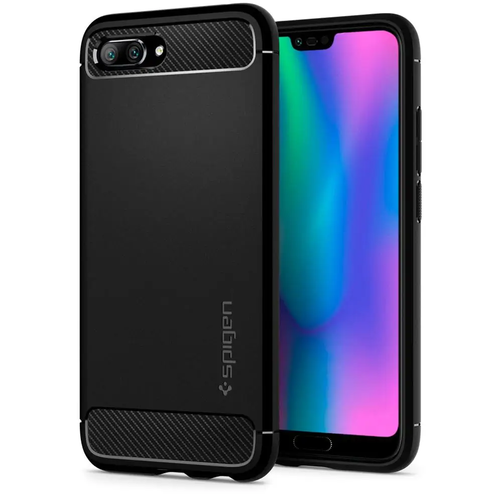 

100% Original SPIGEN Huawei Honor 10 Case Rugged Armor Black L27CS24096