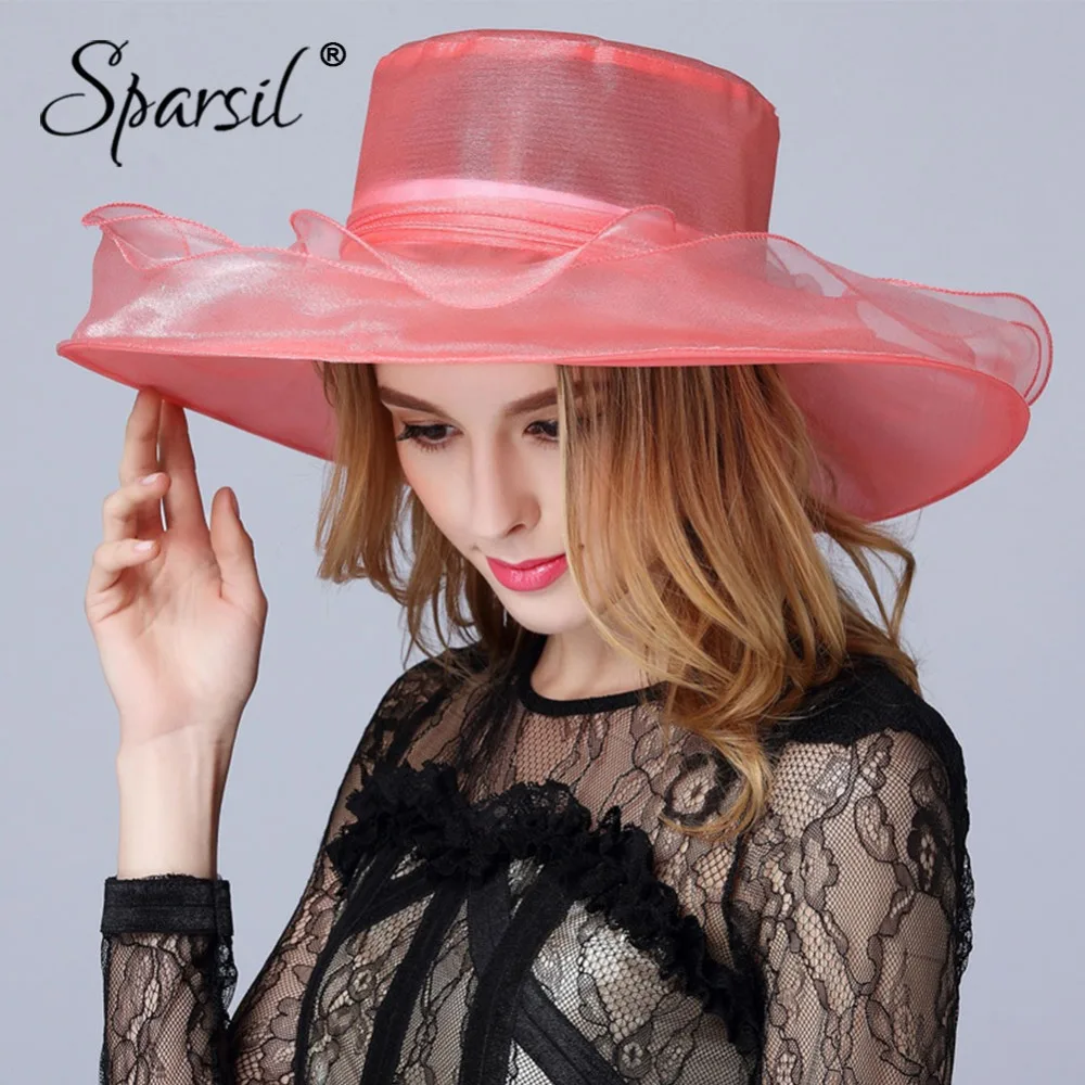 Sparsil النساء الصيف الحرير قبعة الشمس واسعة حافة الأزهار القبعات الزهور مرن أقنعة الإناث أنيقة البحر الشاطئ قبعات الشمس واقية قبعة Sparsil النساء الصيف الحرير قبعة الشمس واسعة حافة الأزهار القبعات الزهور مرن أقنعة الإناث أنيقة البحر الشاطئ قبعات الشمس واقية قبعة