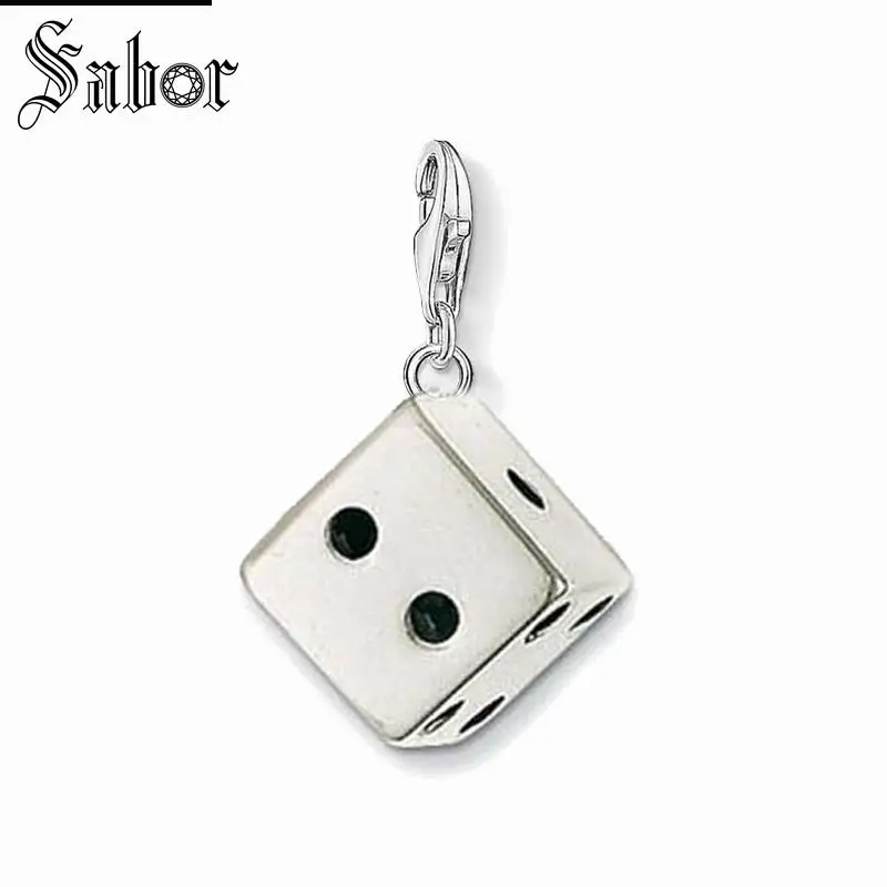 

thomas Lucky Dice Classic Charm, gifts Jewelry For Women,2019 Gift Silver Fit Bracelet,Super Deal charms