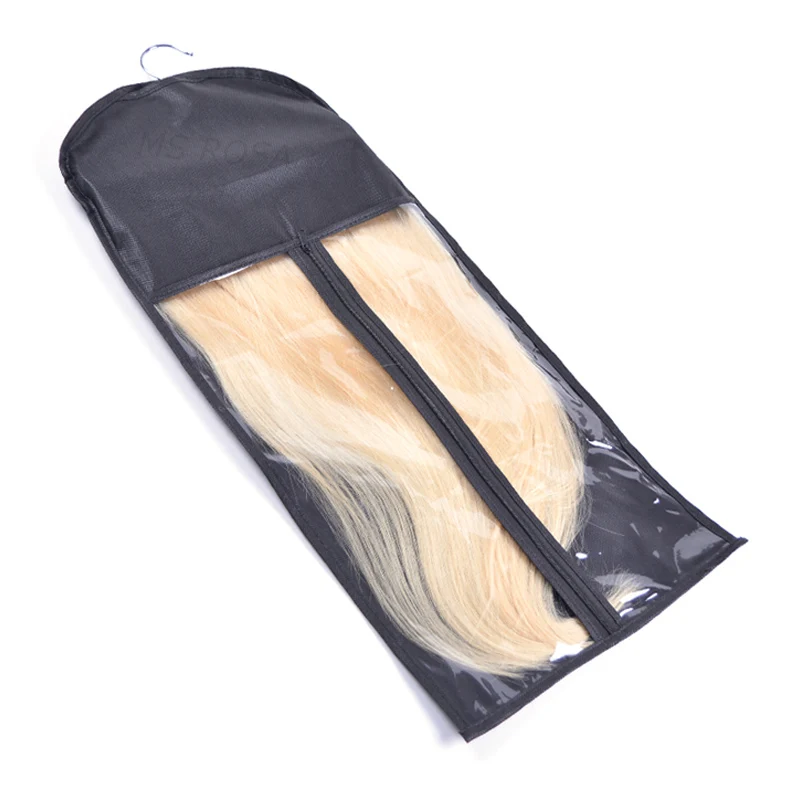 10 комплектов черная и желтая вешалка для париков пыленепроницаемое наращивание волос, пакет чехол для костюма сумки для наращивания волос