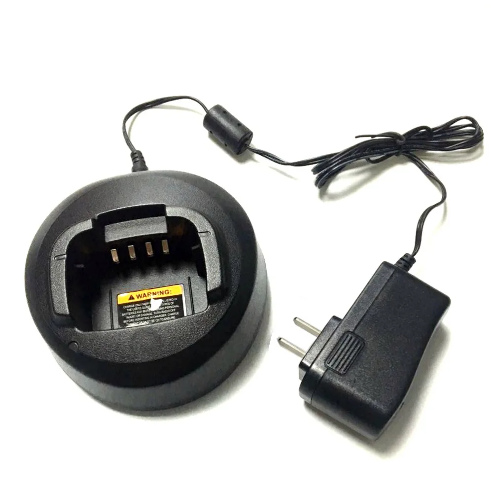 Cargador de batería negro para walkie talkie Motorola, para CP185