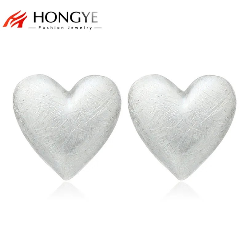 

Tiny Cute Little Heart Love Silver Stud Earrings 2018 New Fashion for Women Girls Gifts Simple Elegant Party Earring Pendientes