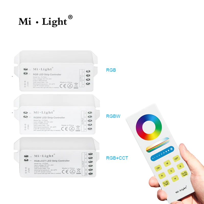 Mi Light 2,4G Milight fut043fut044 fut045 светодиодный контроллер RF RGB RGBW RGBCCT+ 1 шт. светодиодный пульт дистанционного управления