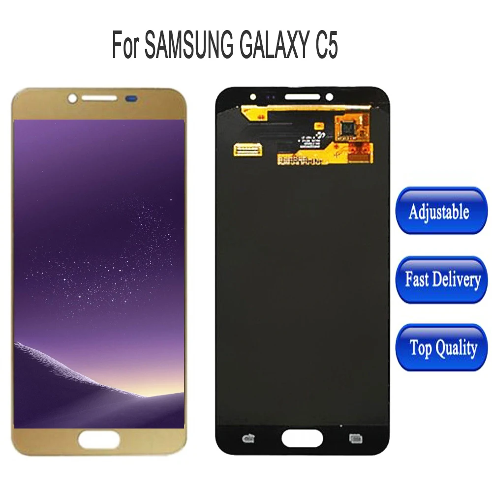 Sinbeda Super AMOLED 5 2 дюймовый ЖК дисплей для SAMSUNG GALAXY C5 жк C5000 кодирующий преобразователь