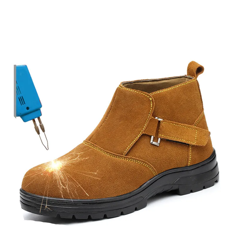 1 punção Pé Trabalho Dedo Do Soldador Botas Aço De Anti Couro 2 Elétrico Anti esmagamento Genuína Dos Segurança Homens 3 Sapatos Flats BpZqH8pCxw
