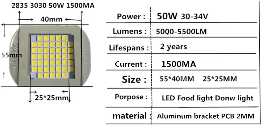 50W 3030