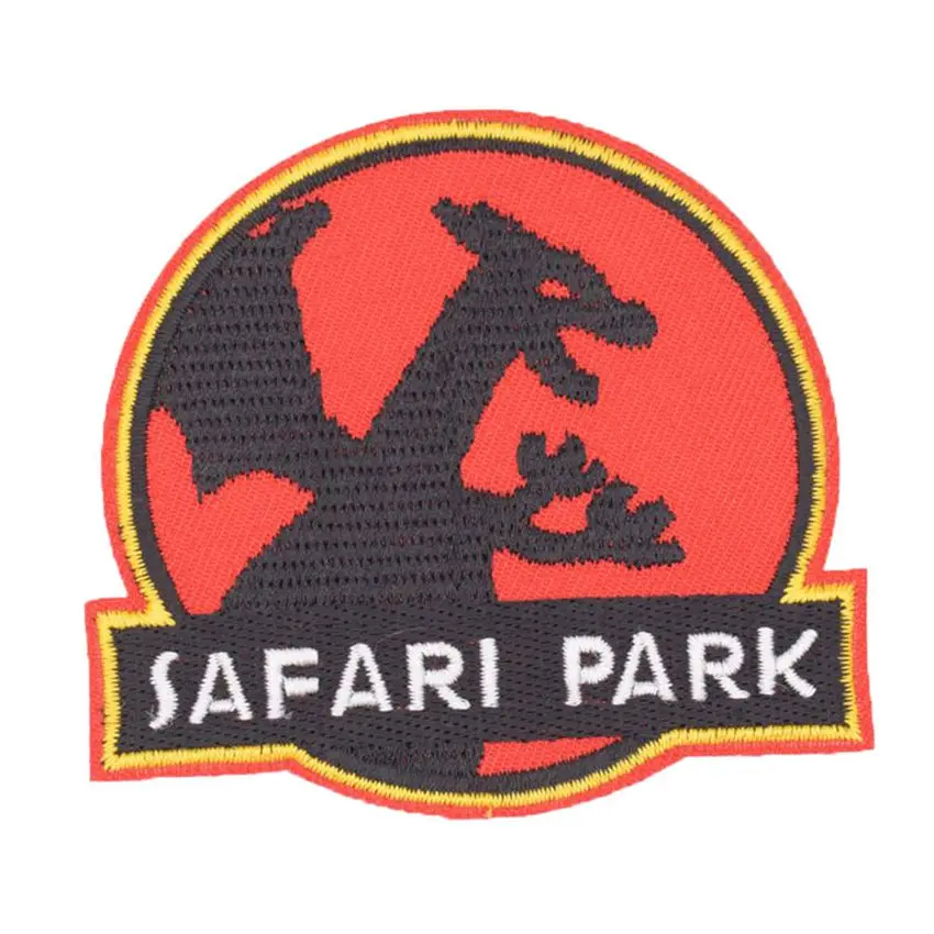 

Dinosaur Safari Patch Iron On Jurassic Park Embroidered Jackets Patch Sew on Applique Apparel Clothes Repair Stickers Badges