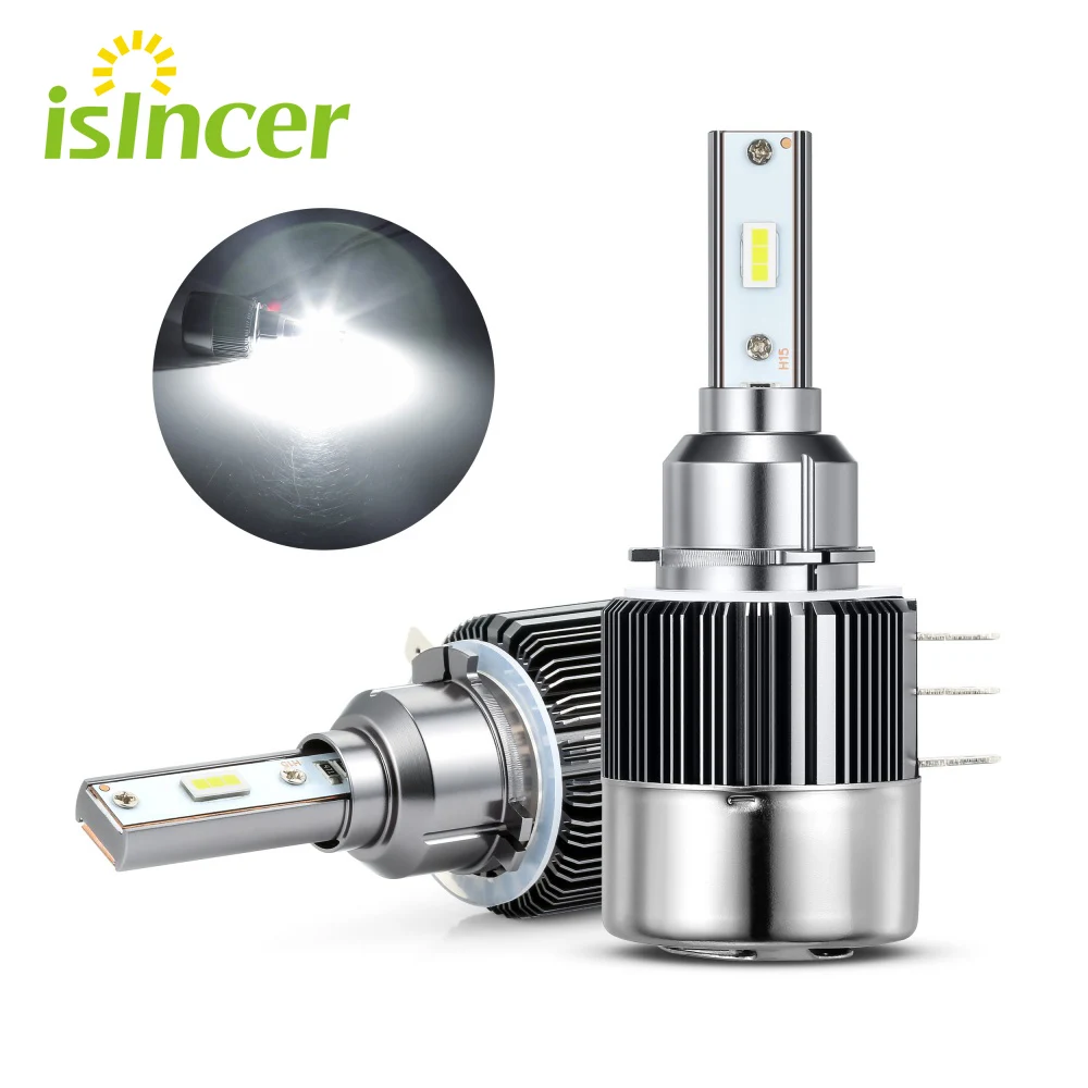 

2pcs H15 LED Headlight bulbs Hi-beam 60W 7200LM 6000K CSP headlamp CANBUS Error free for Mazda 6 CX5 Golf 7 Audi BMW Mercedes