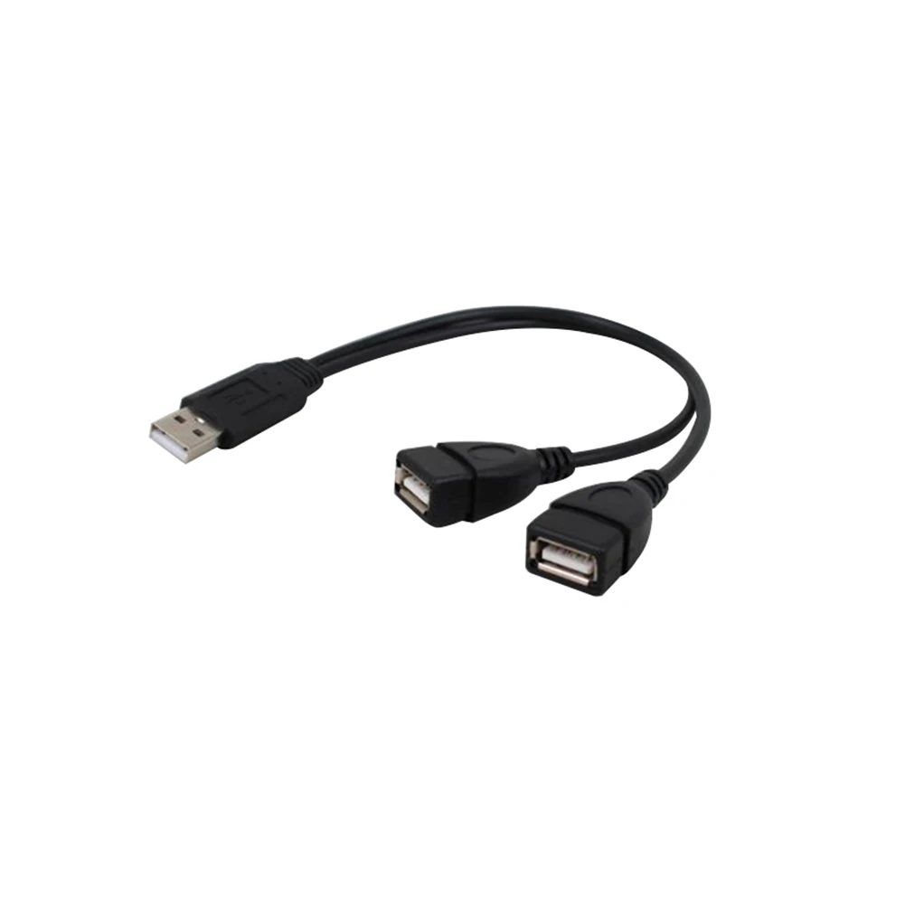 Новый кабель-концентратор USB 2 0 штекер-двойной разъем в 1 прочная Зарядка для