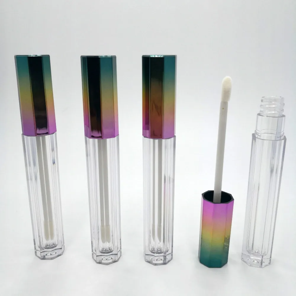100PCS 5ML3-Color Gradient Cover Octagonal Transparent Lip Gloss tube,5ML Lipglaze Bottle,DIY Gradient Lipbalm Container цена 100PCS 5ML3-Color Gradient Cover Octagonal Transparent Lip Gloss tube,5ML Lipglaze Bottle,DIY Gradient Lipbalm Container цены онлайн