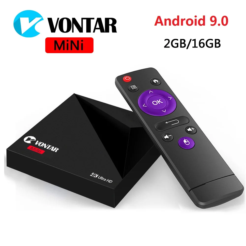 

VONTAR Smart TV BOX Android 9.0 A5X Plus mini 2GB 16GB RK3328 Rockchip 2.4G WIFI 100M HD2.0 Set Top box Media Player