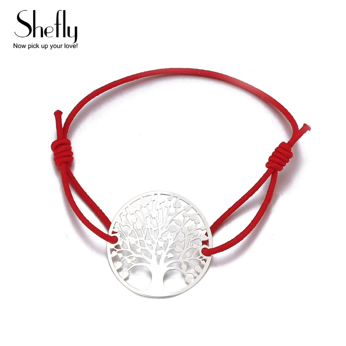 

Simple Charm Bracelet Blue Black Red Color Minimalist Adjustable Rope String Lucky Tree of Life Bracelet For Women lover Jewelry