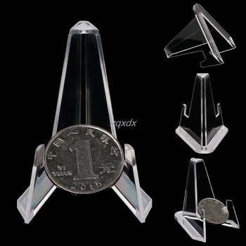

Coins Medals Badge Golf Post Card Easels Clear Acrylic Mini Display Holder Show Stand Exhibit Mount Whosale&Dropship