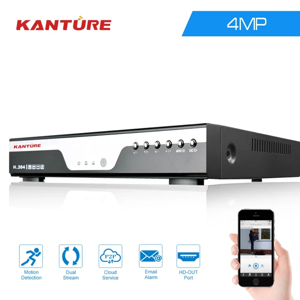 KANTURE 8CH 4MP 2688*1520 AHD DVR рекордер 8CH TVI CVI 4MP сетевой видеорегистратор для 4MP onvif IP камера P2P сигнализация dvr