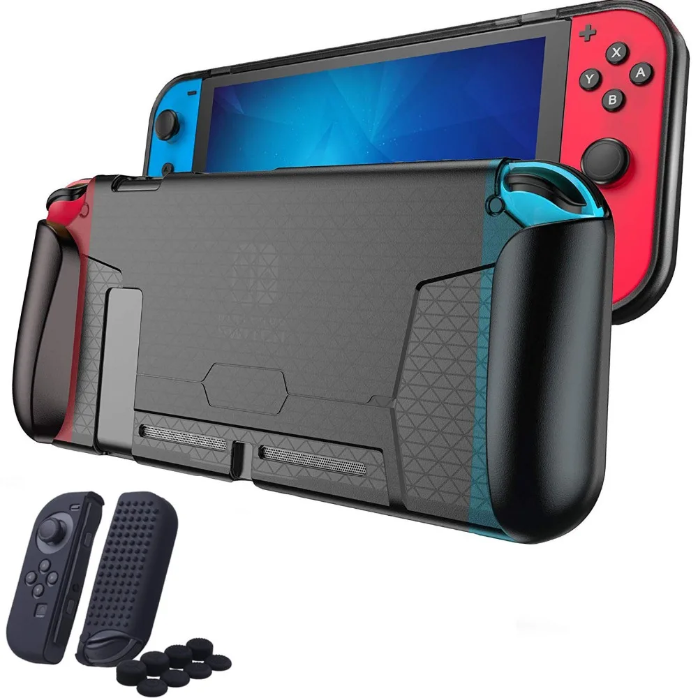 Мягкий защитный чехол для nintendo Switch туманное прозрачное покрытие ручки защита NS