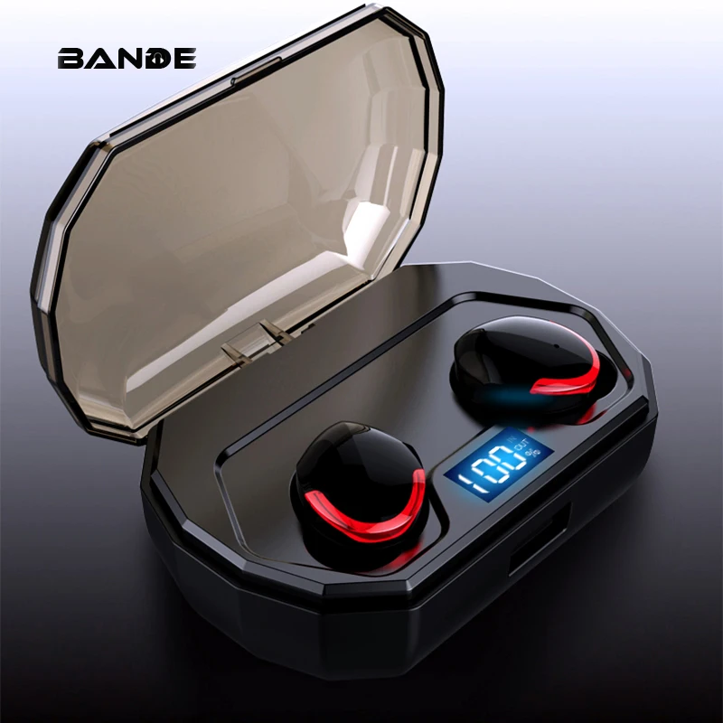 

BANDE TWS Bluetooth Wireless Earphone 3D Stereo Earbuds With Charging Box Mic For Smartphone