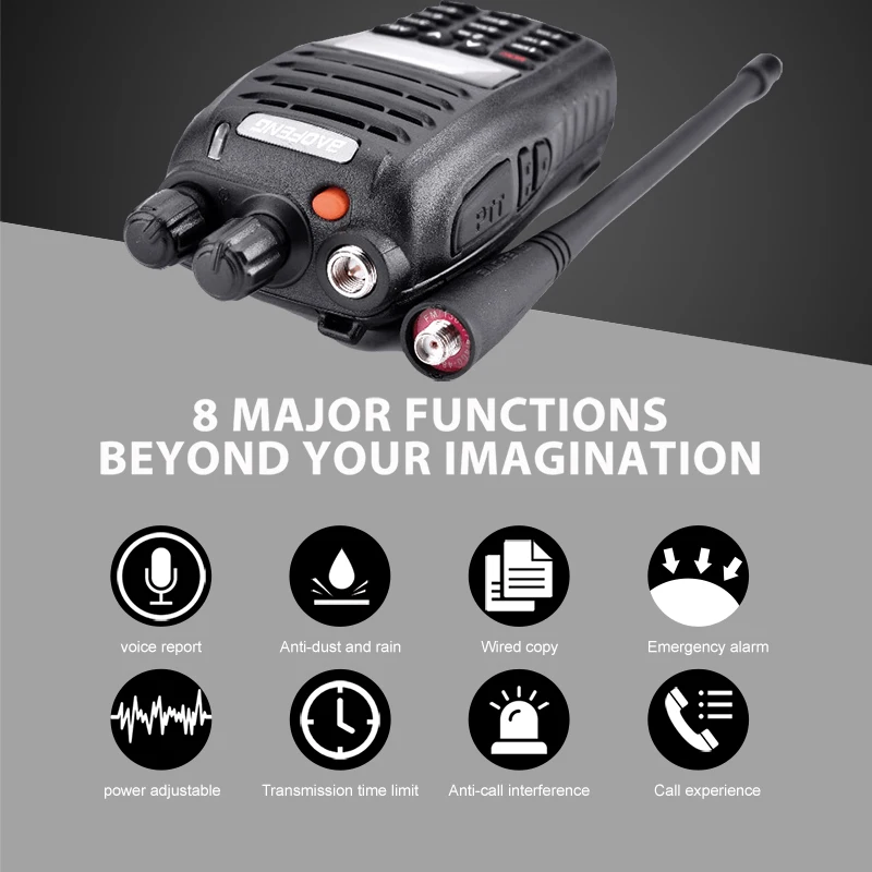 2 шт. Baofeng UV B5 иди и болтай Walkie Talkie “иди полицейское Оборудование Профессиональный