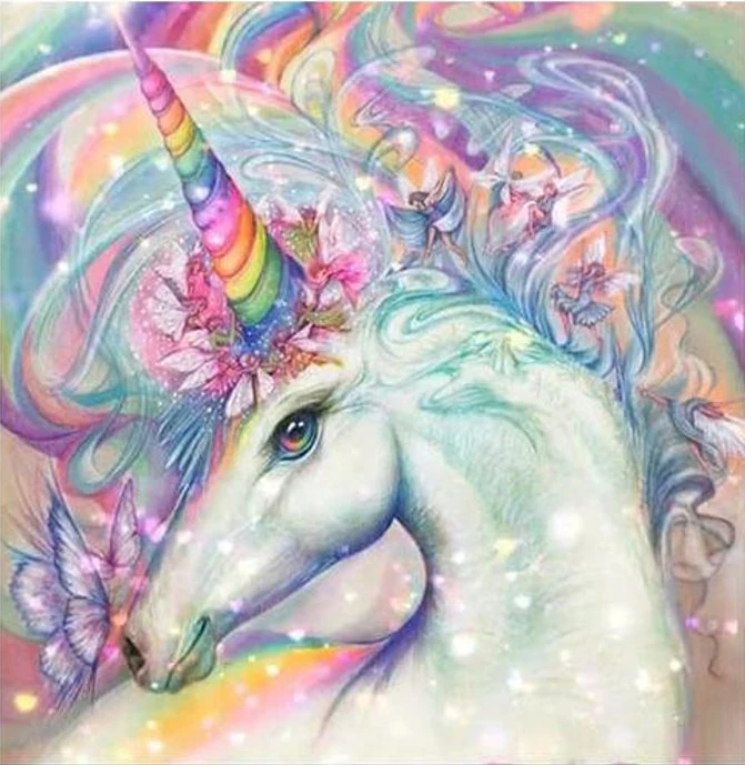 

Diy 5D Diamond Painting Full Animal DIY Diamond Mosaic Sales Full Round Cute unicorn Diamond Embroidery Full Set Needlework Kits