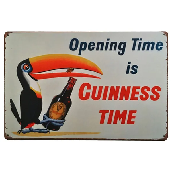 Retro replica vintage style metal tin sign gift Pub My Goodness My Guinness 