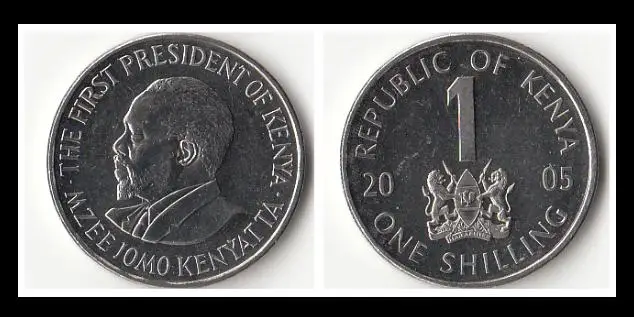 Kenya 1 шиллинги монеты Африка 100% настоящие и оригинальные для личной коллекции