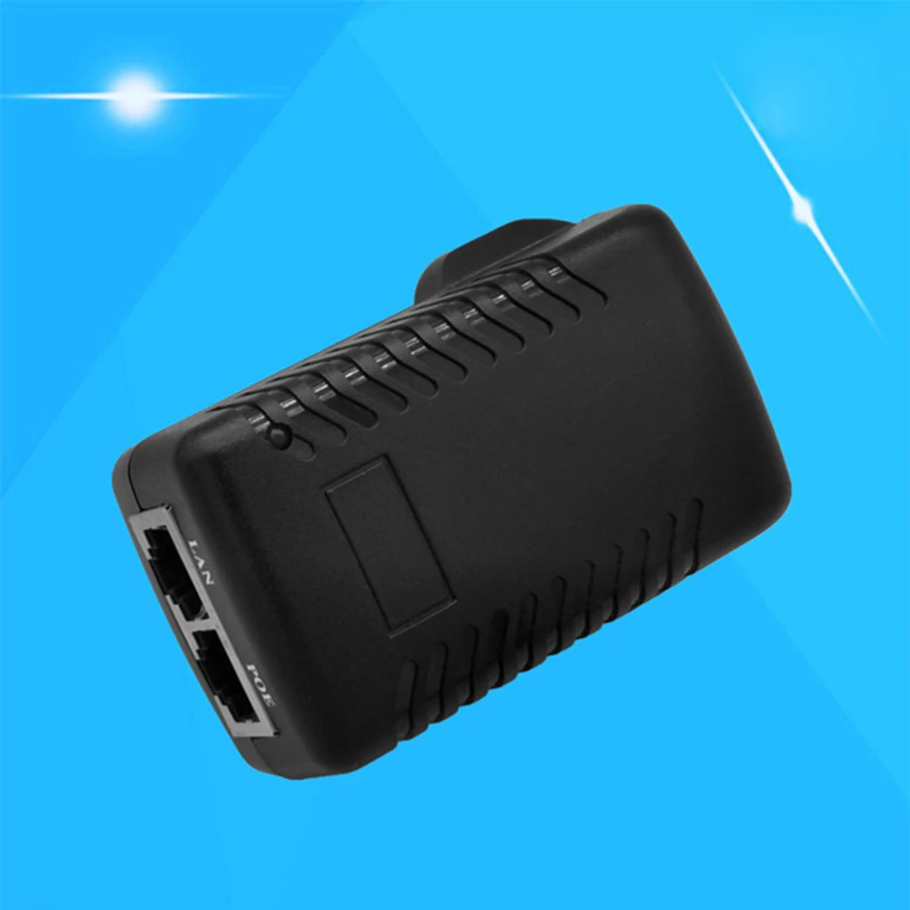 Инжектор 12 В/24 В/48 В 0.5A POE мощность адаптер-форсунка для IP товары теле и видеонаблюдения камера 802.3af ЕС Plug