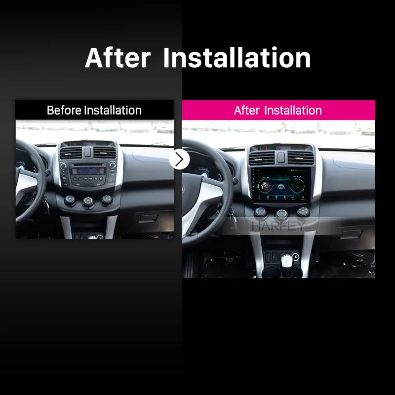 Cheap Harfey Navi 2Din GPS 9" HD Car Stereo Android 8.1 WIFI Stereo Autoradio for Lifan X60 2011-2016 support Carplay Autoradio Player 4