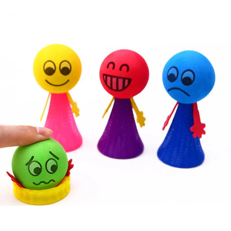 

1pc Squeeze Jumping Bounce elf Joke Toys for Children Novelty Bouncing Elf Toys for Kids Party Game Kindergarten Easter Present