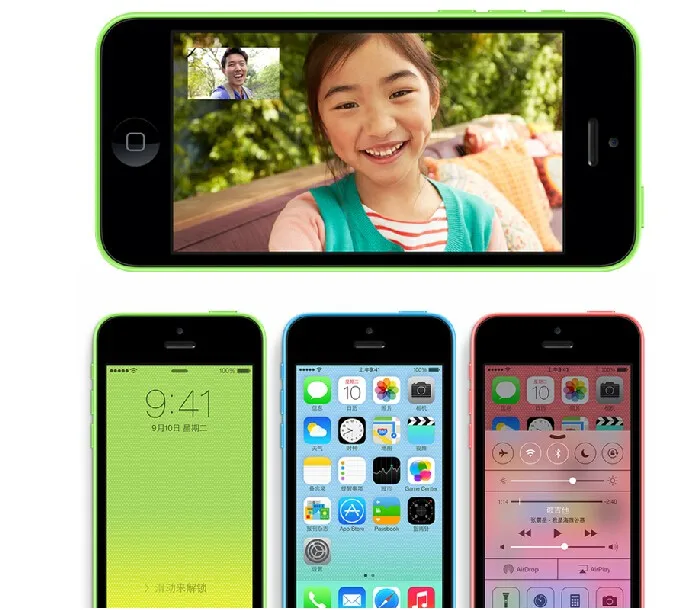 Б/у Apple iPhone 5C разблокированный двухъядерный мобильный телефон 8 ГБ/16 ГБ/32 ГБ rom WCDMA 3g б/у телефон