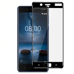 3D закаленное стекло для Nokia 3 5 6 8 полное покрытие экрана Защитная пленка для NOKIA 3 5 3D Переднее стекло для Nokia 6 8