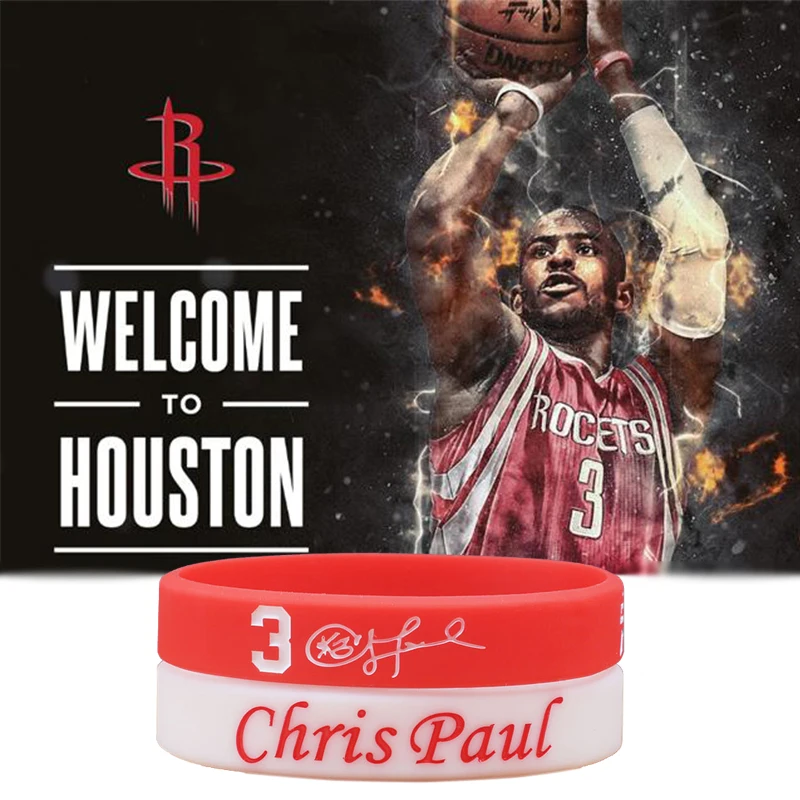 NBAStar Chris Paul Silicone Bracelets Basketball Star