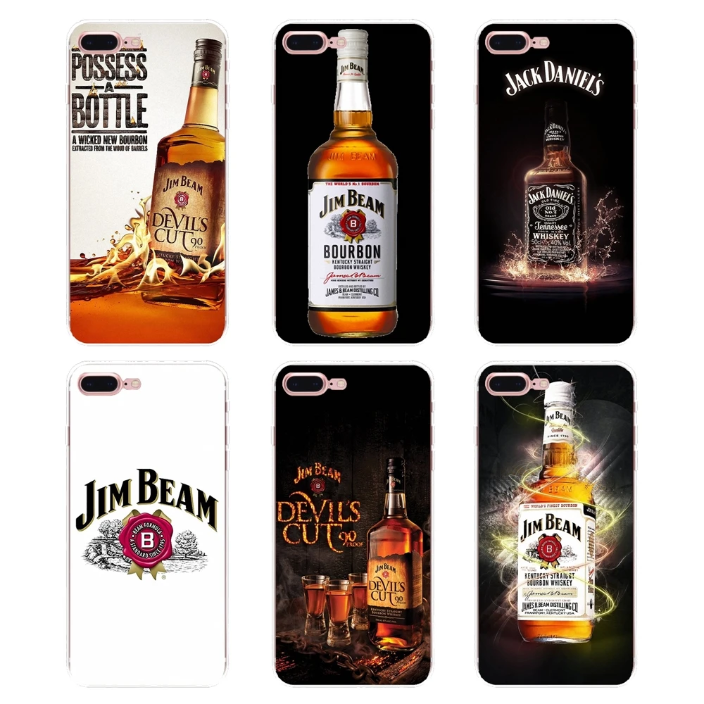 Крышка питьевой Jim Beam винный art плакат для iPhone XS Max XR X 4 4S 5 5S 5C SE 6 S 7 8 плюс samsung Galaxy J1 J3
