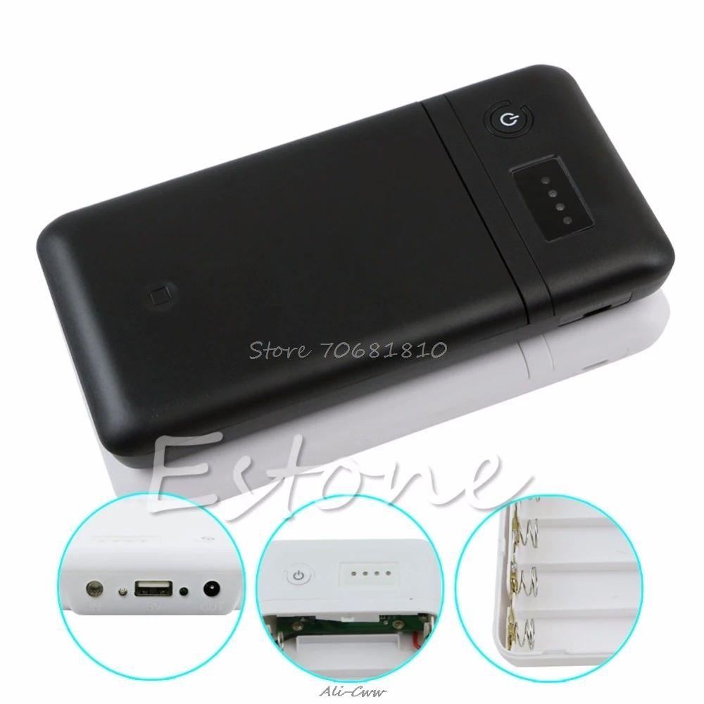 

USB 6 x 18650 Battery Charger Box Adjust 5V 2A 9V 12V Mobile Power Bank Drop Shipping