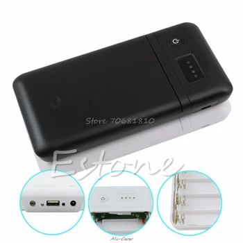 

USB 6 x 18650 Battery Charger Box Adjust 5V 2A 9V 12V Mobile Power Bank Drop Shipping