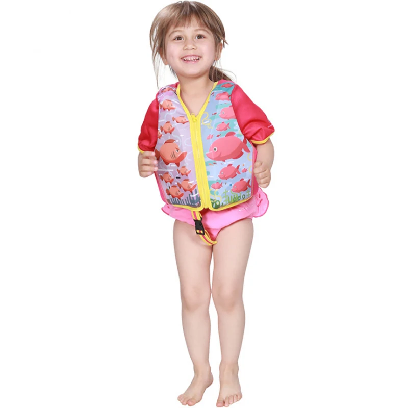 Для детей от 2 до 6 лет, детский спасательный жилет для мальчиков, плавательный жилет, принт, байдарка плавучести, детский плавающий жилет
