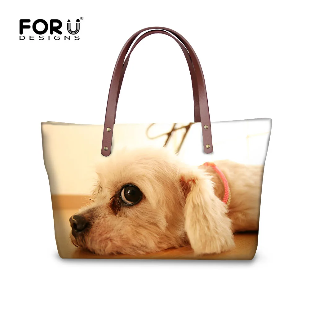 

FORUDESIGNS 2019 Women Handbags 3D Dog Animal Cross-body Bags Fashion Women Big Handbag Ladies Casual Tote Bolsas Messenger Bags