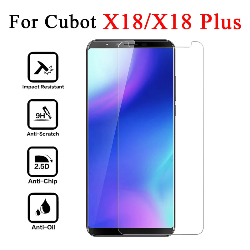 

Protective glass on for cubot x18 plus for cubot x18 screen protector X 18 plus 18X tempered glas film protection 2.5D protect
