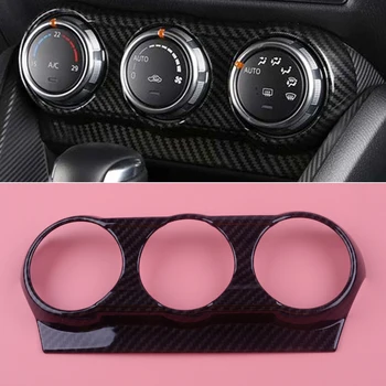 

DWCX Car A/C Air Condition Adjust Switch Button Cover Trim Frame Stickers Decal Fit For Mazda CX-3 2017-2018