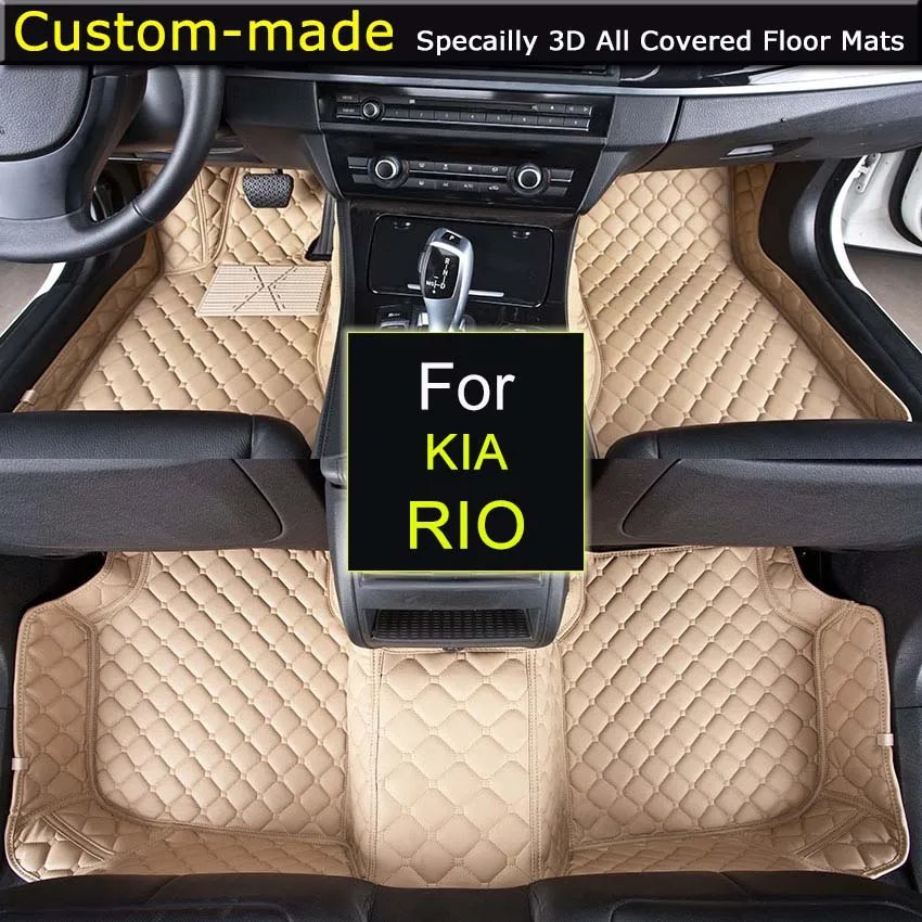 For KIA Rio Car Floor Mats Custom Carpets Car Styling Customized