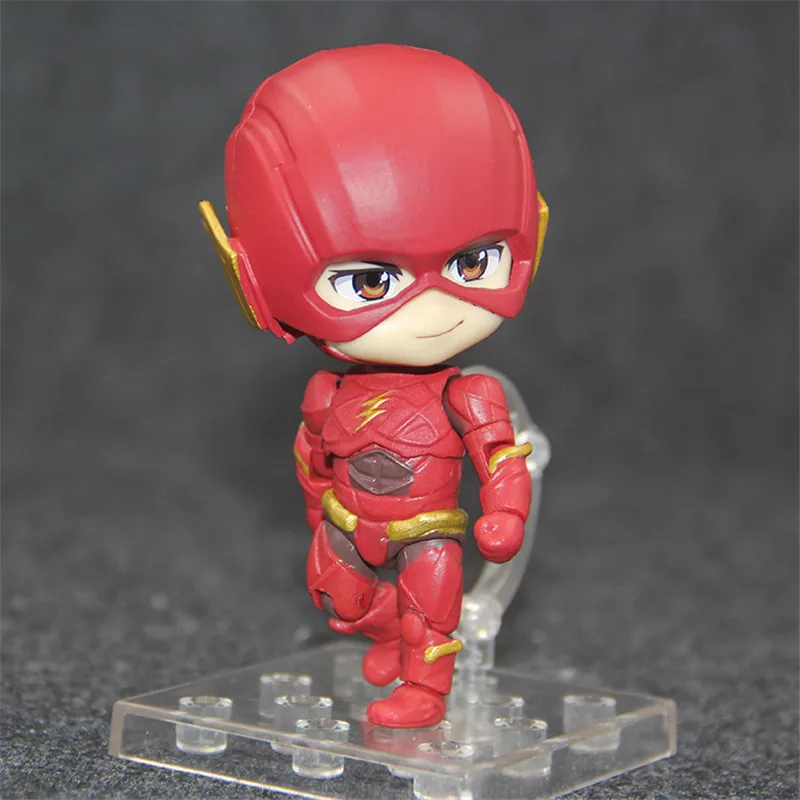 

The Flash Nendoroid 917 PVC Action Figures Model Toy 10cm DC Justice League Flash Q Version Super Hero Anime
