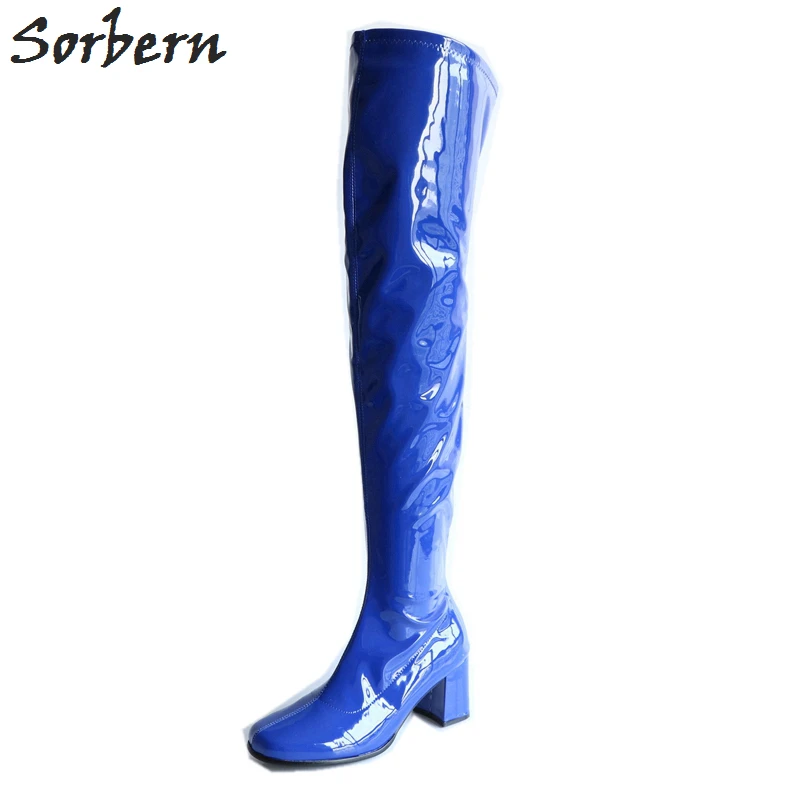 white thigh high gogo boots