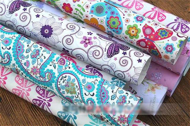 Beautiful Butterfly And Flower Design Big Size Background Paper DIY Wedding Birthday Party Guest Gift Wrapping Beautiful Butterfly And Flower Design Big Size Background Paper DIY Wedding Birthday Party Guest Gift Wrapping